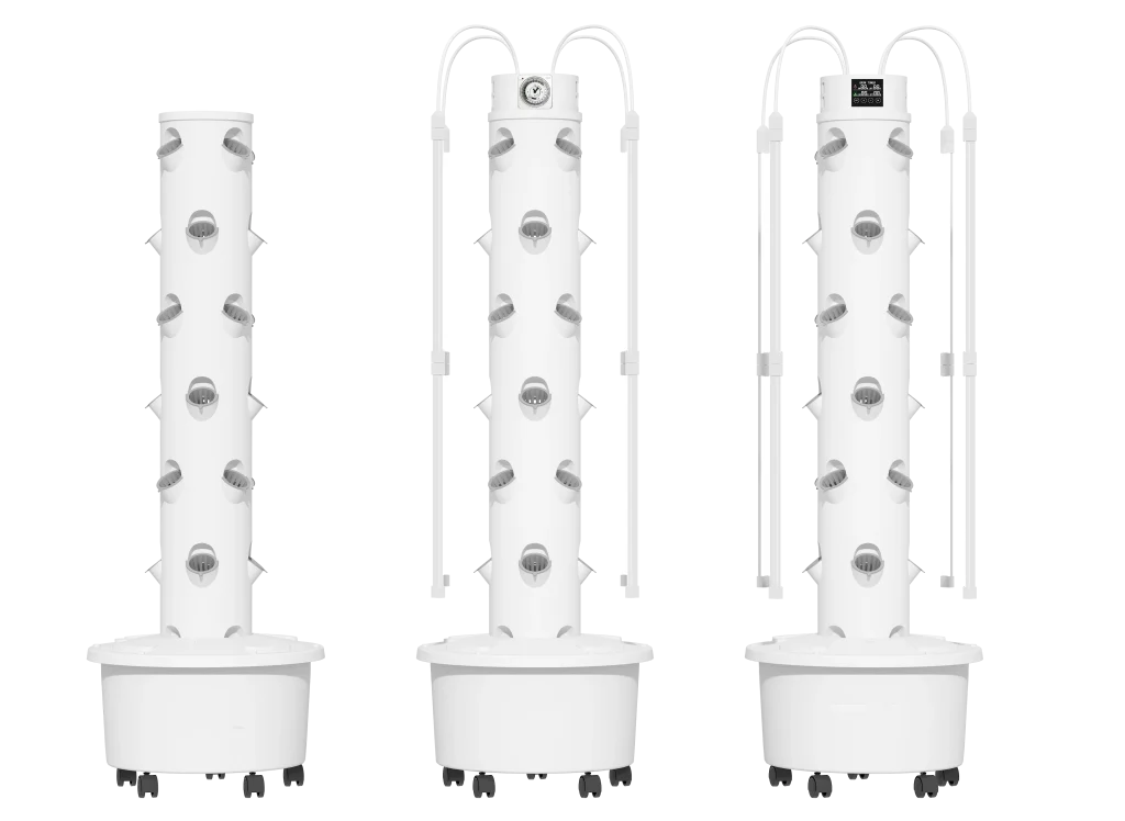 Ovelium hydroponic tower garden with LED grow lights