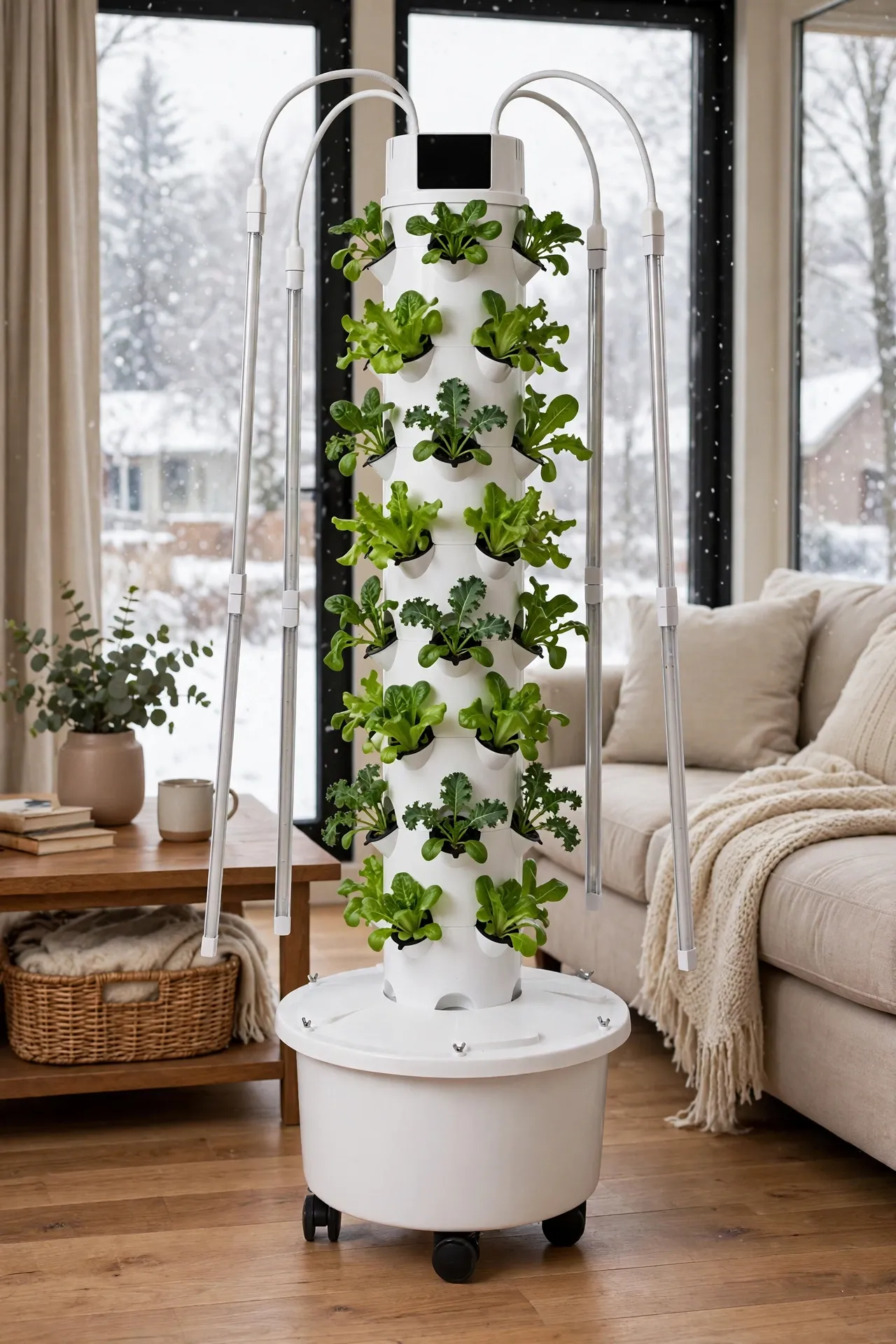 growing vegetables indoors in winter